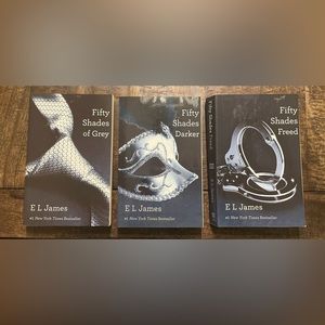 Fifty Shades trilogy by E L James paperback